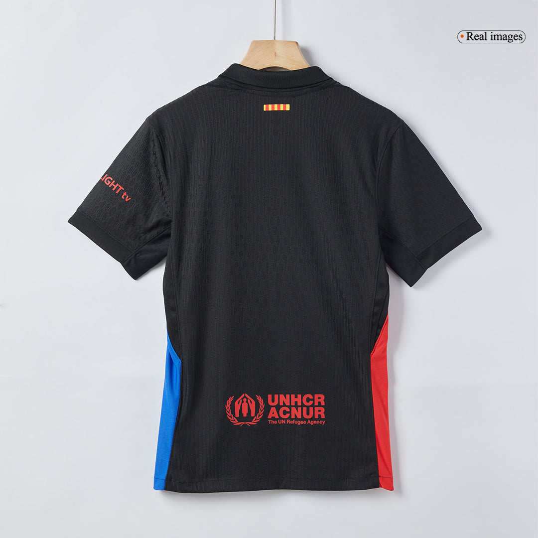 Player Version Barcelona Away Soccer Jersey 2024/25 - Spotify Logo Wit