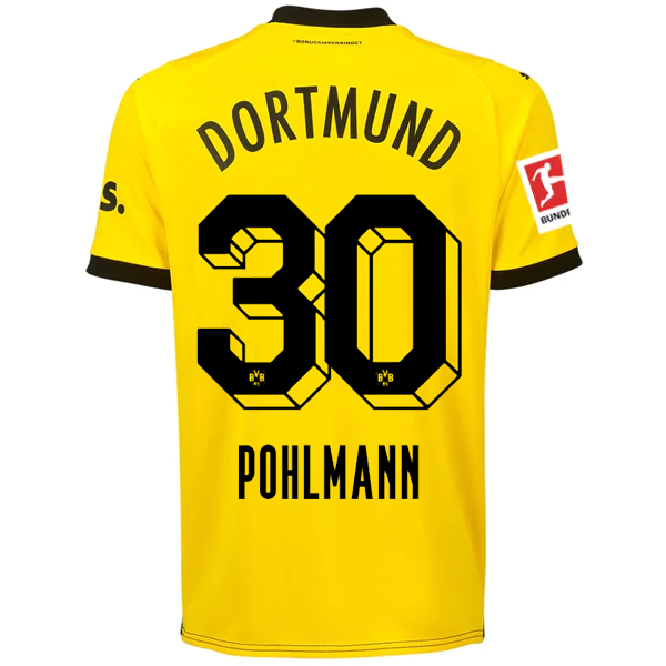 Borussia Dortmund Pohlamann 2023-2024 Bun Home Jersey – Authentic Shirt
