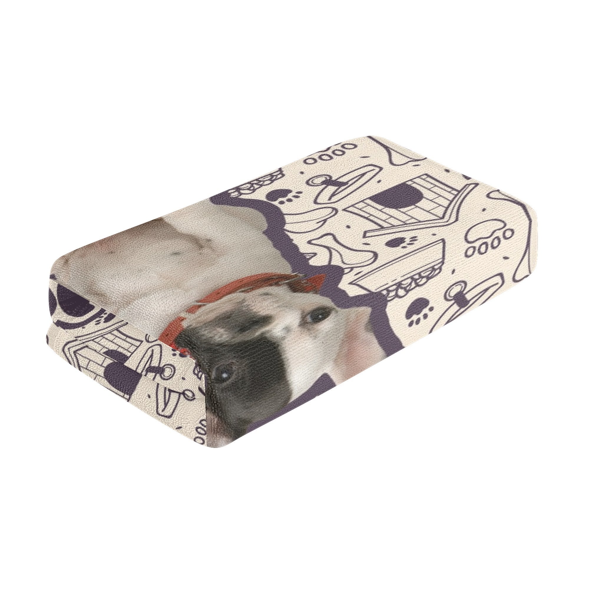 Durable Personalized Frenchie Towel With Custom Name And Image for Daily