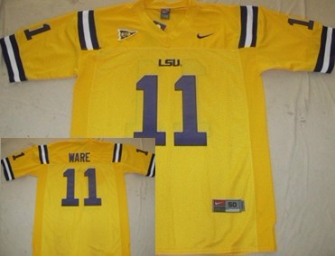 Men's LSU Bayou Bengals Yellow 2024 comfortable Spencer Ware #11