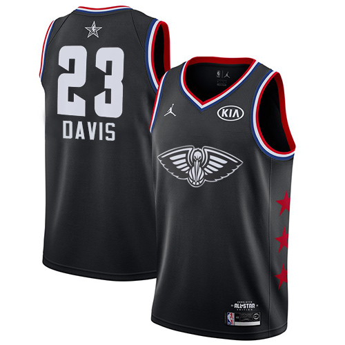 Black Jordan Anthony Davis #23 Clippers Jersey - Breathable Material