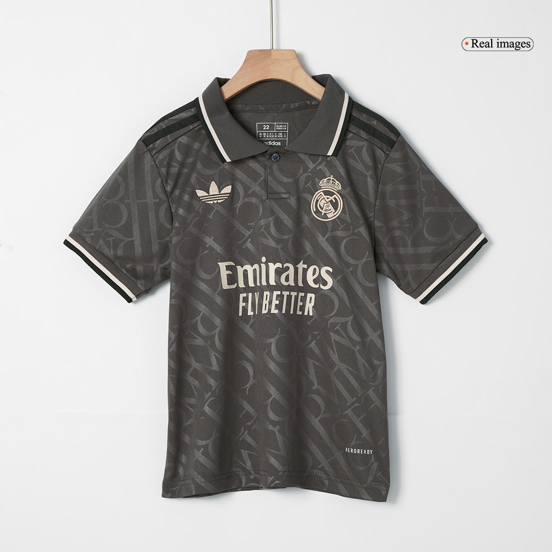 Kid's Real Madrid Third Away Soccer Jersey Kit(Jersey+Shorts) 2024/25A