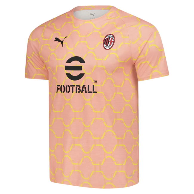 Acm Workout Shirt Theo Hernández #19 2024-2025 Season Licensed P (v3)