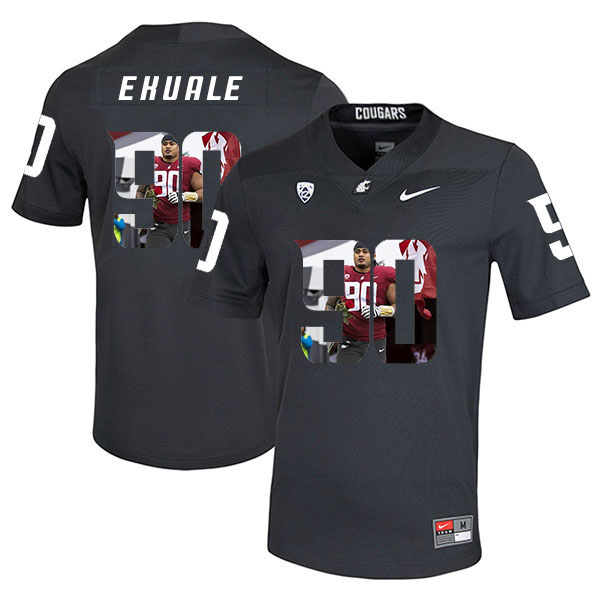 Men's None Black 2024 breathable Daniel Ekuale #90 embroidered Jersey
