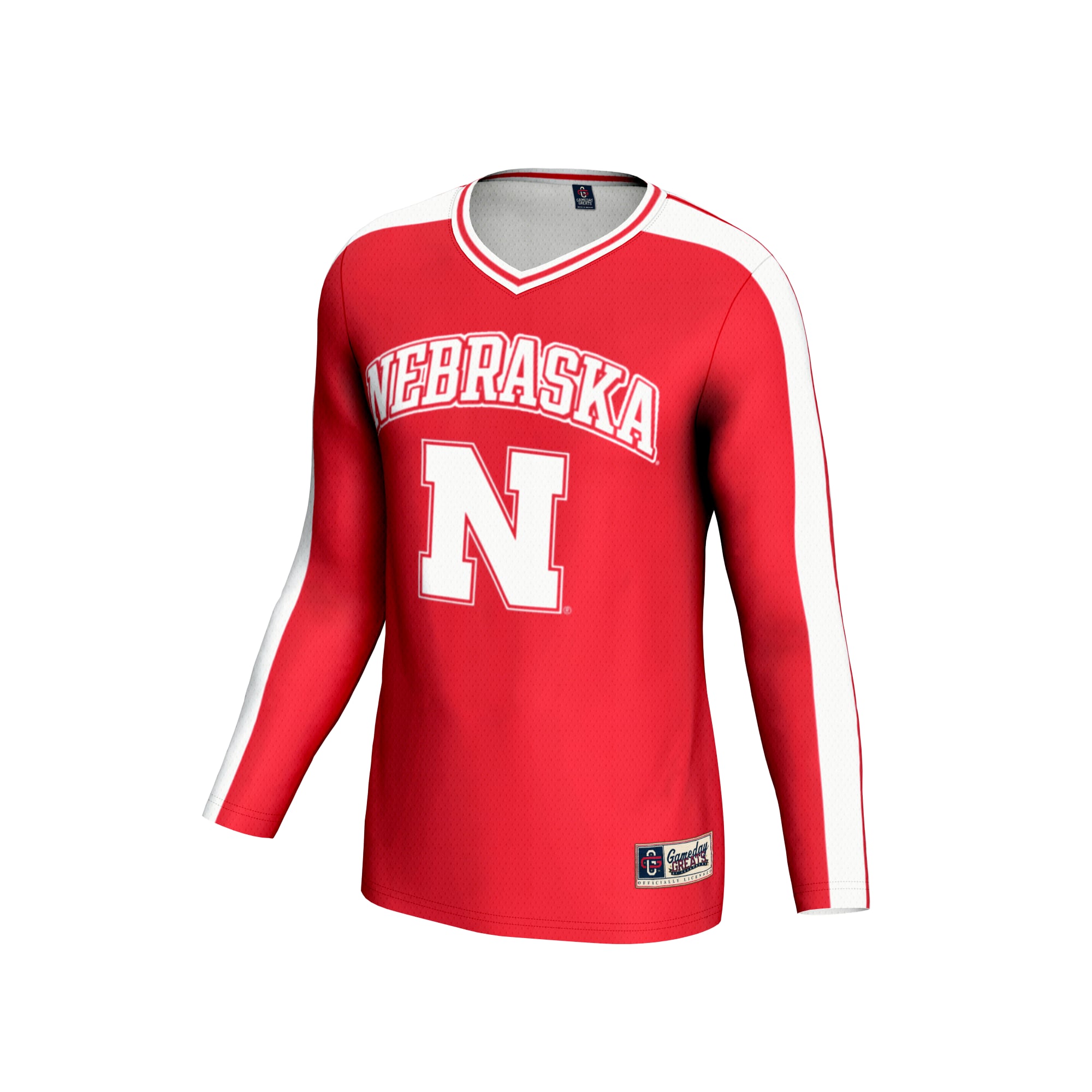 Nebraska Huskers GameDay Greats Youth Women's Volleyball Lightweight Fashion Jersey - Scarlet