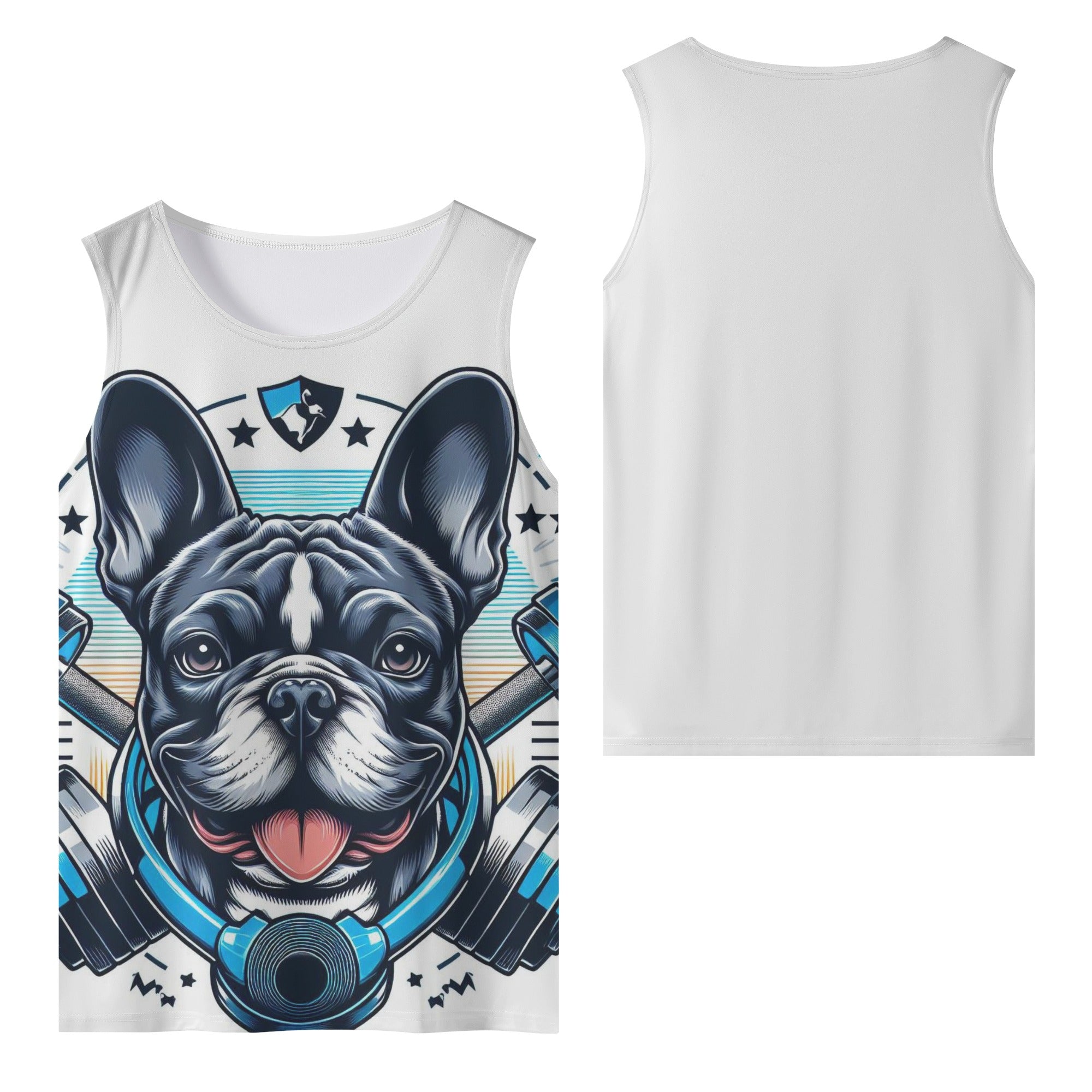 French Bulldog Lover Teddy Men Tank Tops Casual Daily Wear