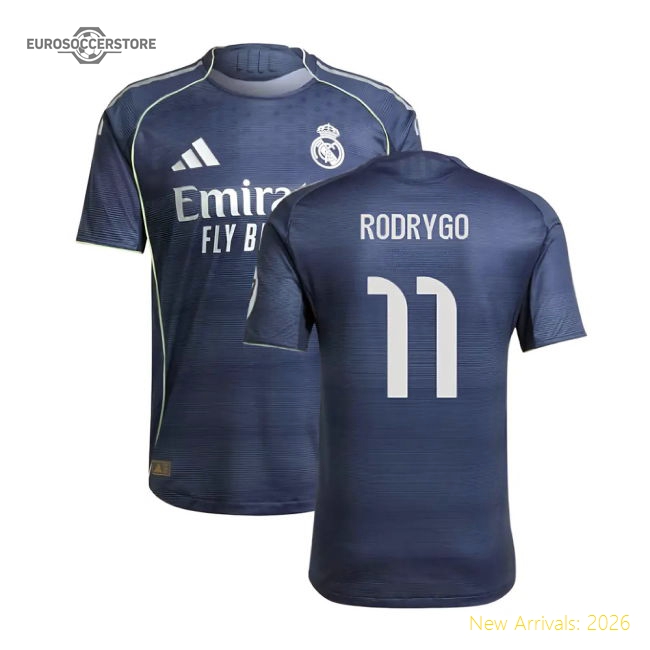 Elite Away Real Madrid Rodrygo Jersey 2025-2026 Flexible