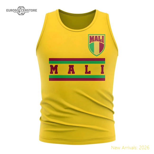 Mali Core Football Country Sleeveless Tee (yellow) - Official Design