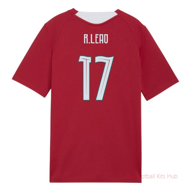 [EFS] 2026/27 Portugal Training Jersey (Red) - Kids (R.Leao 17)