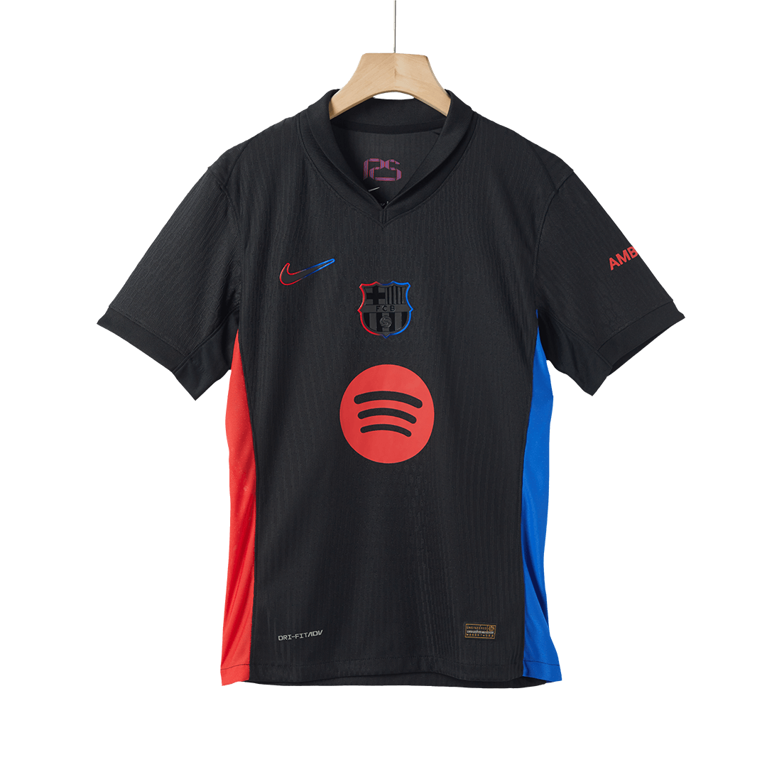 Player Version Barcelona Away Soccer Jersey 2024/25 - Spotify Logo Wit