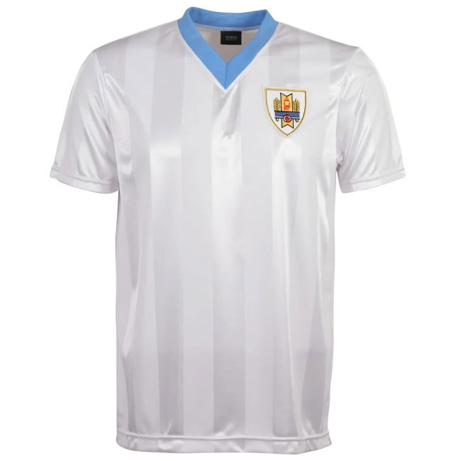 Player Uruguay 1986 World Cup Retro Football Shirt High