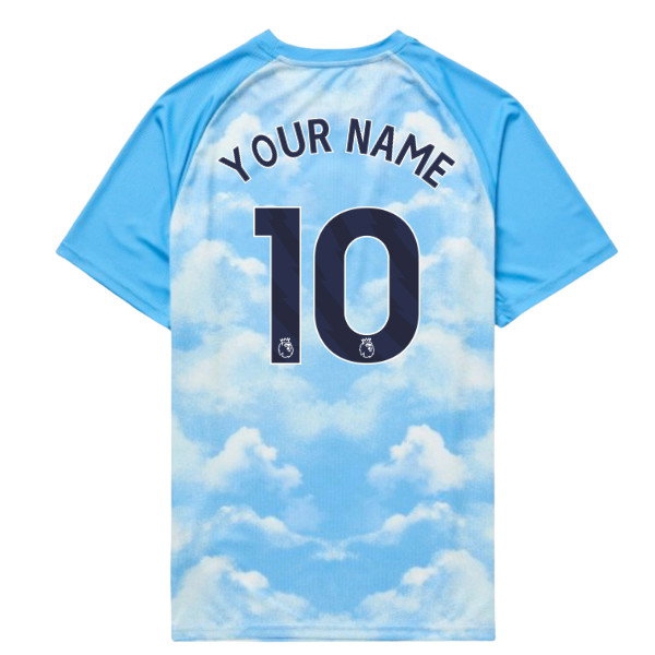 [DDJ] 2026-2027 Man City Warm Up Jersey (Icy Blue) - Kids (Your Name)
