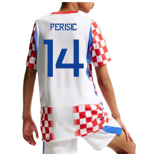 2026-2027 Croatia Home Shirt Perisic #14 Kids' Soccer Kit