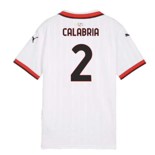 Durable Material Acm Ac Milan Away Shirt Kids Calabria #2 Updated ...