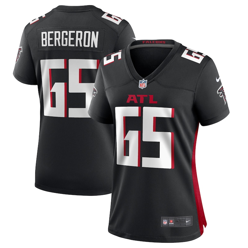 None Matthew Bergeron ATL Falcons Durable Fan Favorite Football Appare