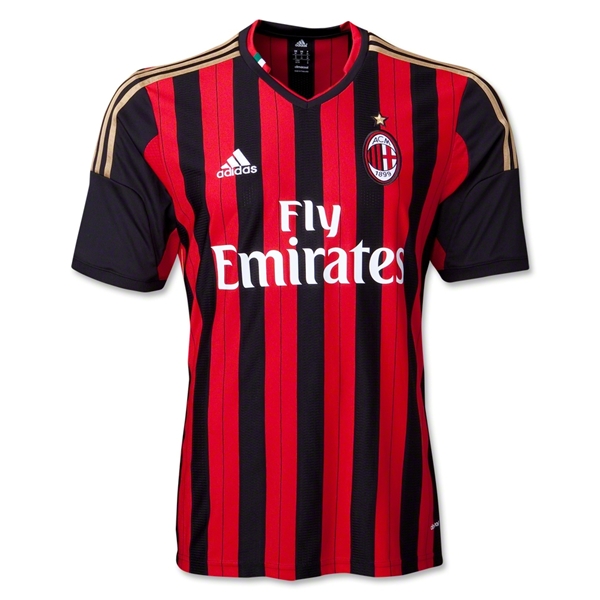 Lightweight 1314 AC Milan Home Whole KitShirtShortSocks