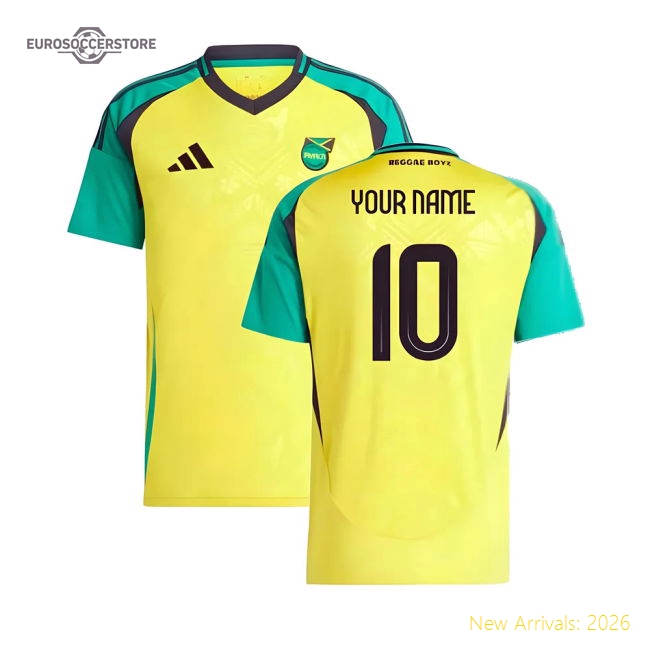 2024-2025 Personalised Jamaica Football Shirts Home Womens 2025 Jamaica Shirt Football Fan Apparel