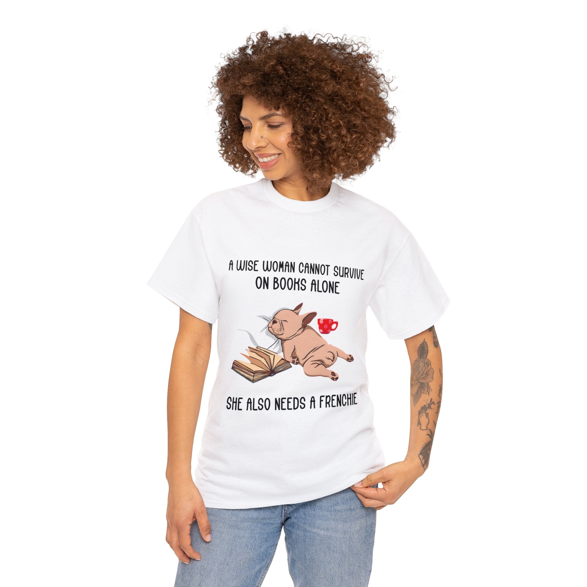 Frenchie-Fan Premium Wise Woman - Unisex Tshirt for Everyday Wear