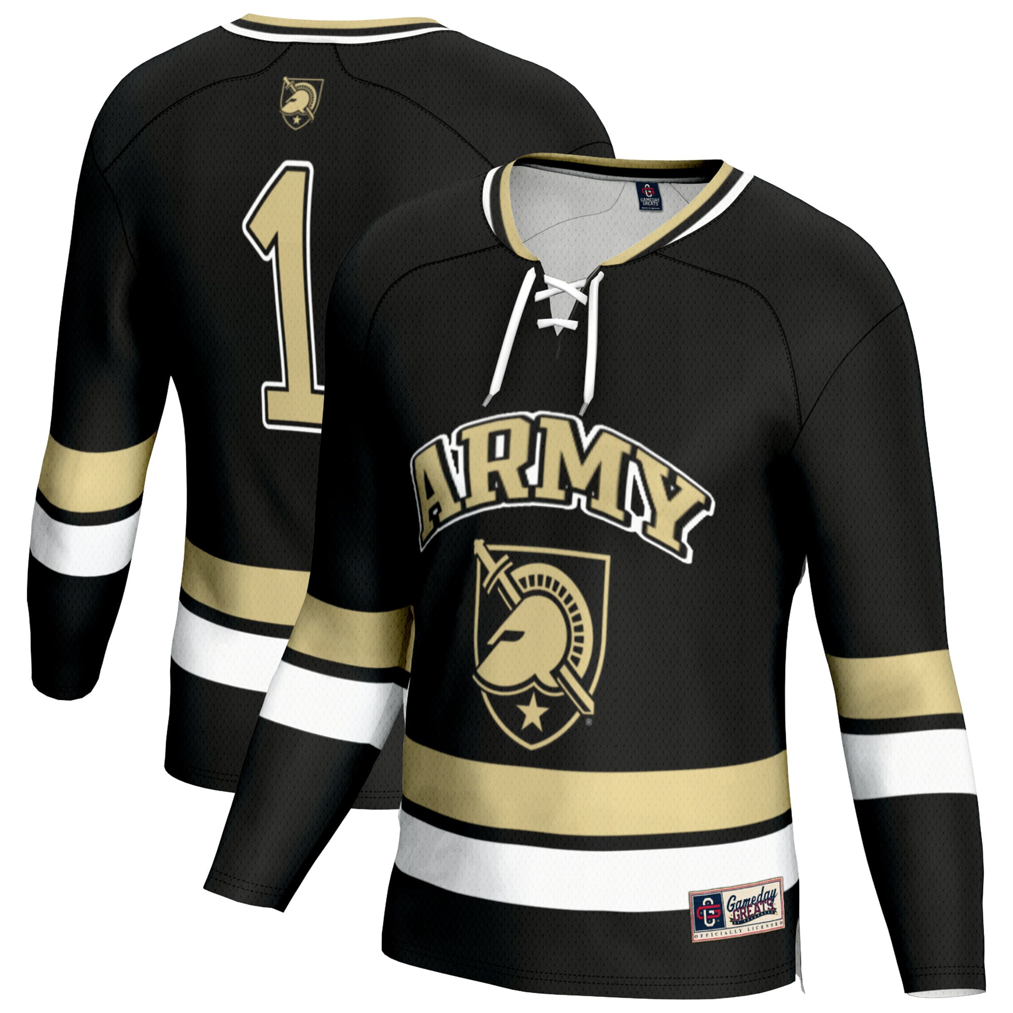 Army Black Knights GameDay Greats Youth Lightweight Fashion Men's Hockey Jersey - Black