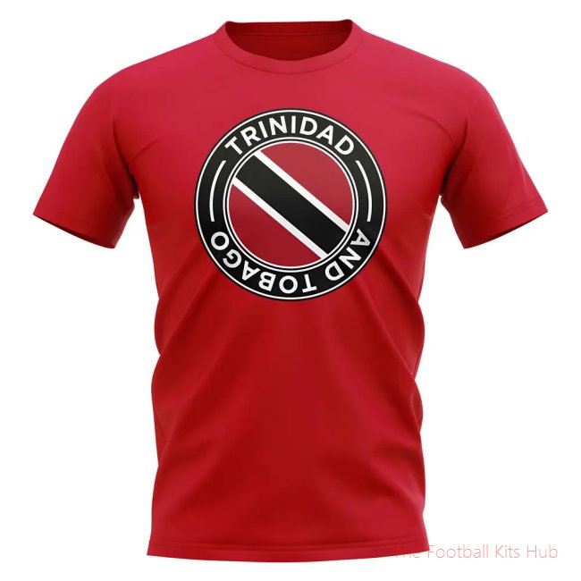 Trinidad and Tobago Football Badge T-Shirt (Red)