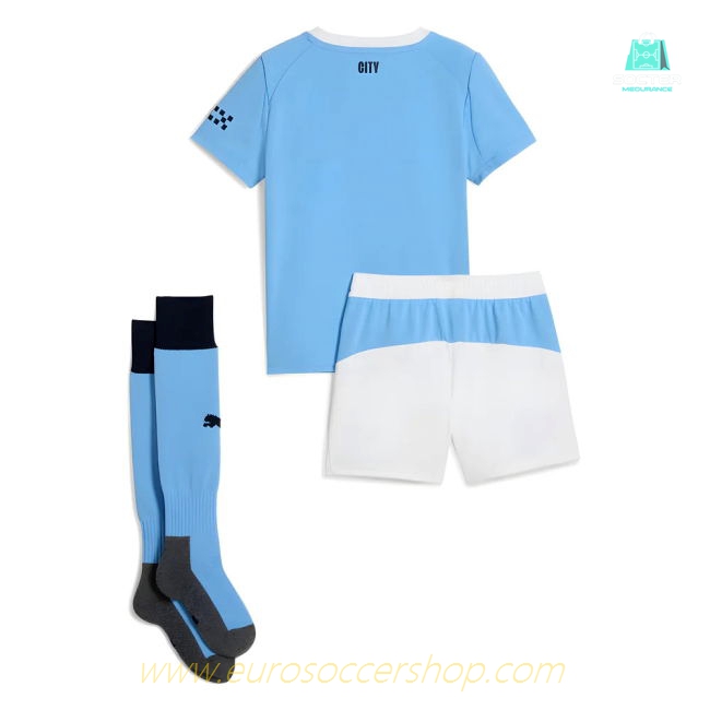 2025-2026 Man City Home Mini Kit (De Bruyne 17)