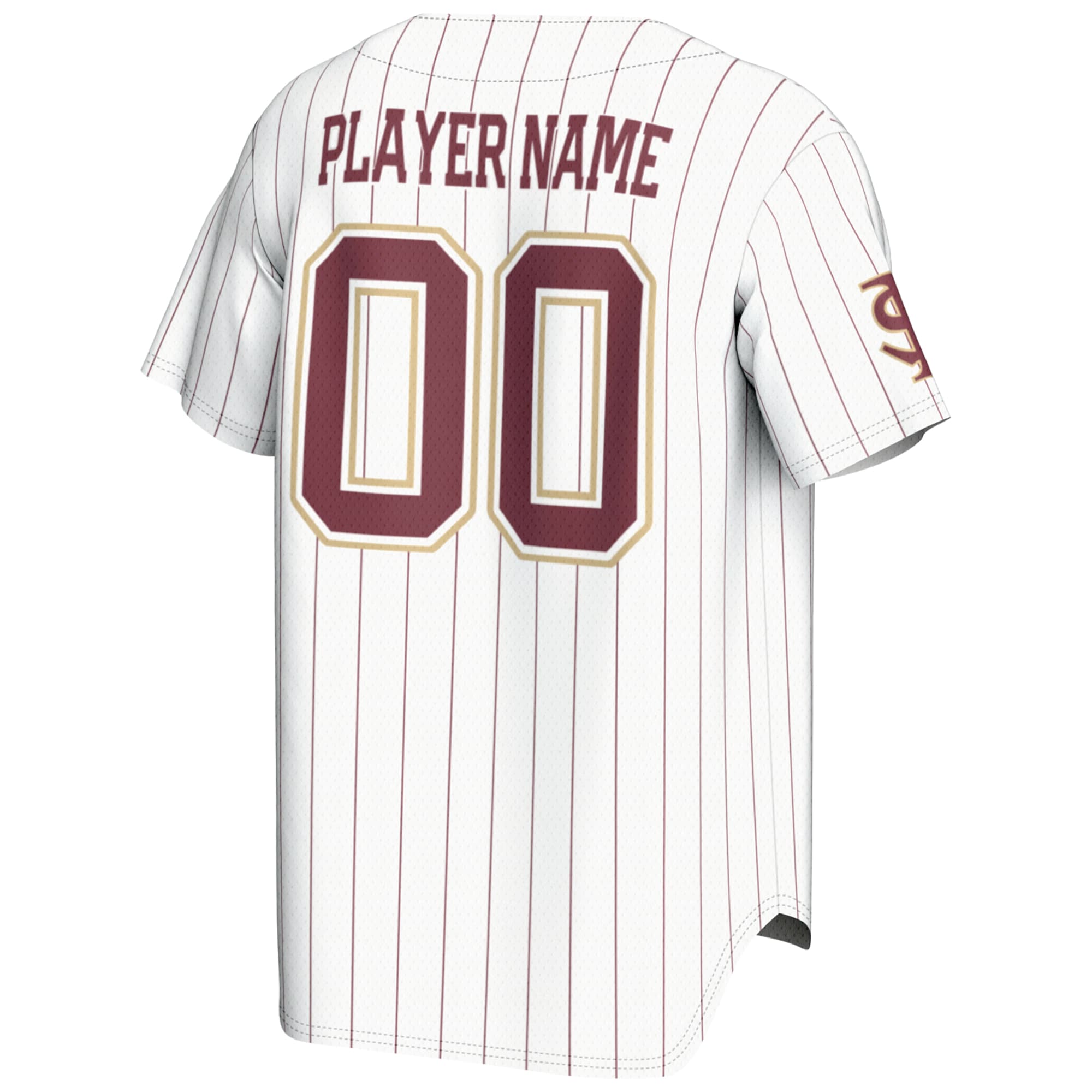 [NJP] Florida State Seminoles GameDay Greats NIL Pick-A-Player Lightweight Baseball Jersey - White