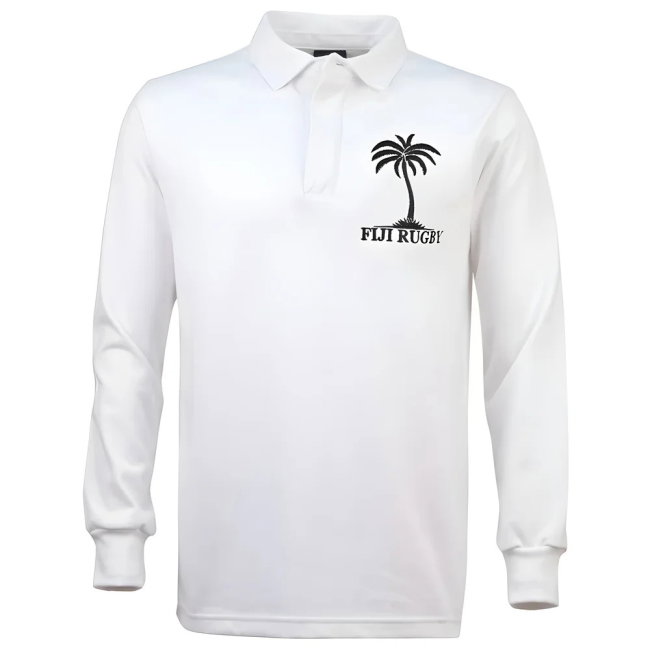 Fiji 1970 Vintage White Rugby Shirt