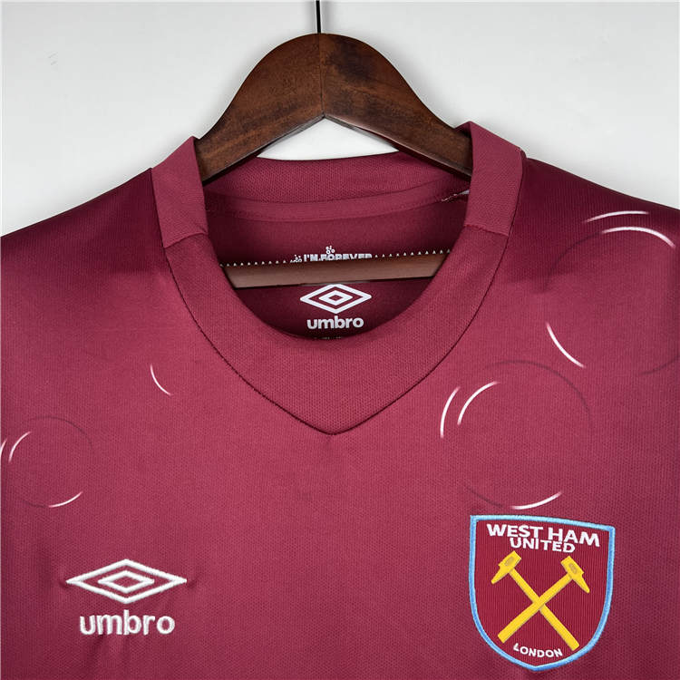 West Ham United 2324 Football Shirt Home Red Soccer Shirt - Official
