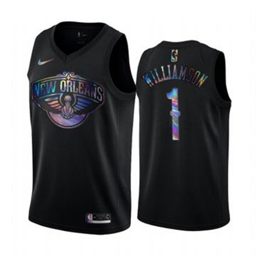 Nike 76ers Black Zion Williamson #1 Jersey - NBA Fan Apparel