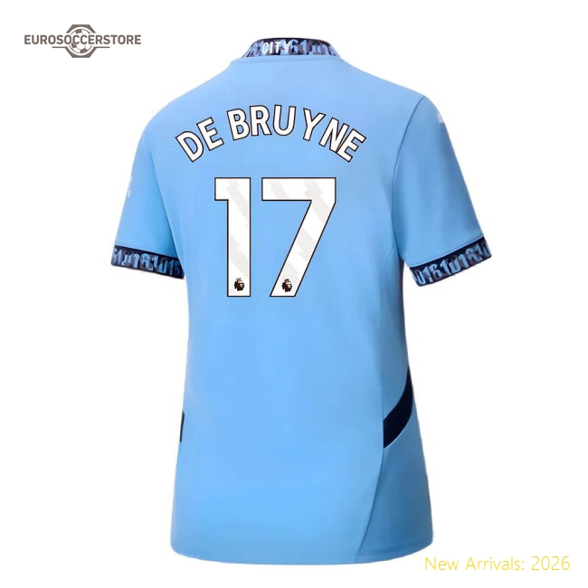 Modern Man City Womens De Bruyne Jersey 2024-2025 Quick-dry