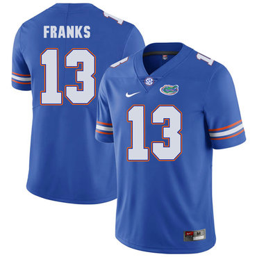 Men's None #13 Feleipe Franks Blue 2024 high quality home jersey