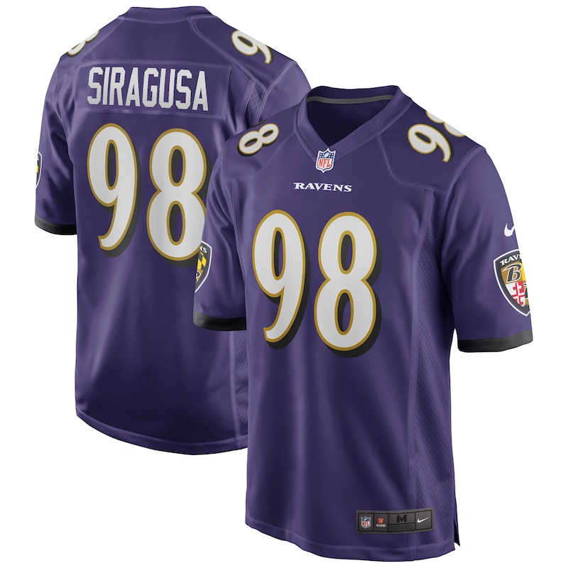 None Tony Siragusa BAL Ravens Premium-Quality Game Jersey Football App