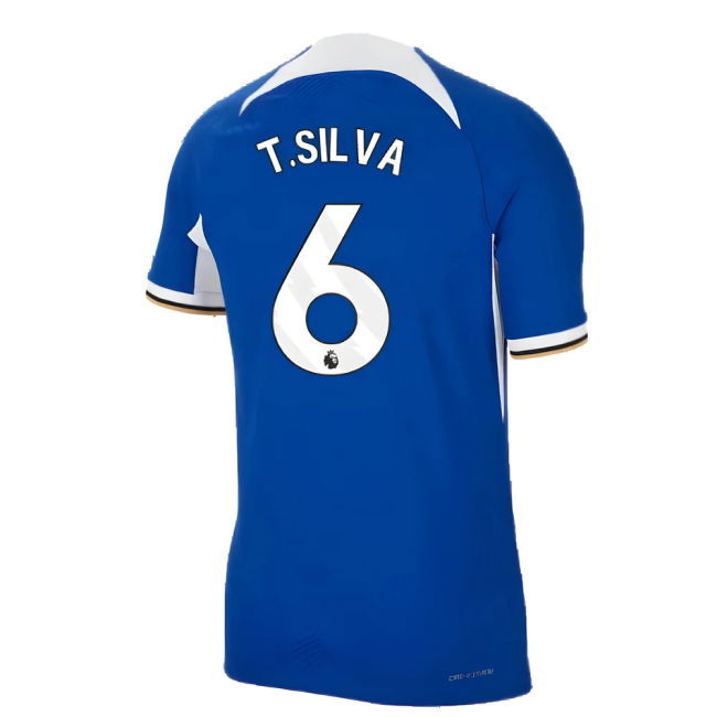 Chelsea 2023-20 Home Football Shirt SILVA Signature 6 L M S