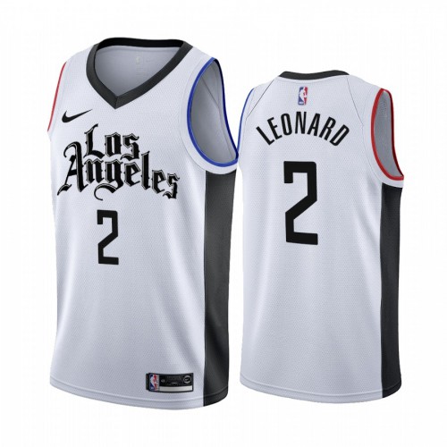 White LAC Kawhi Leonard #2 Nike Professional Jersey NBA Fan Apparel