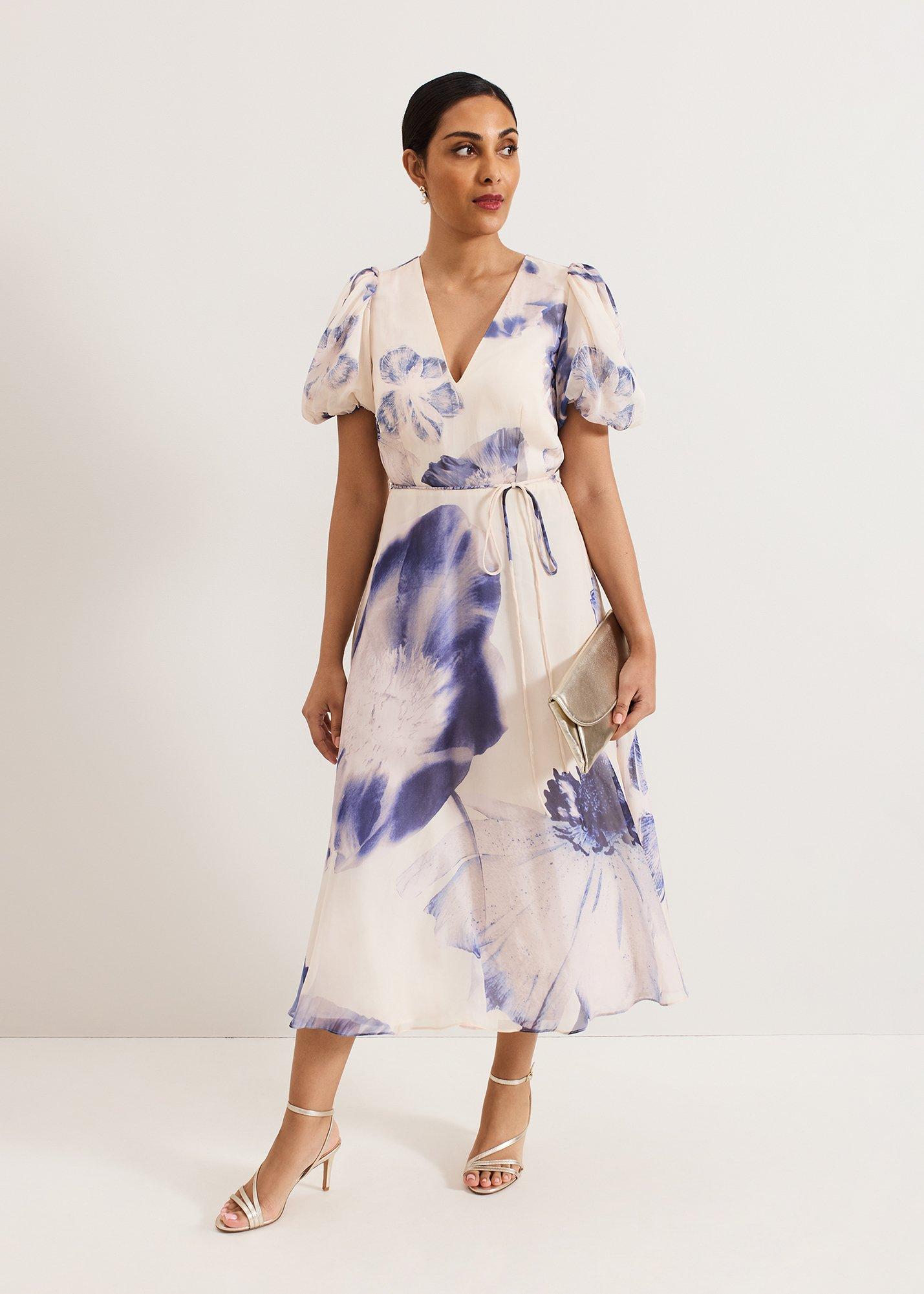 Petite Lizzie Floral Midi Dress