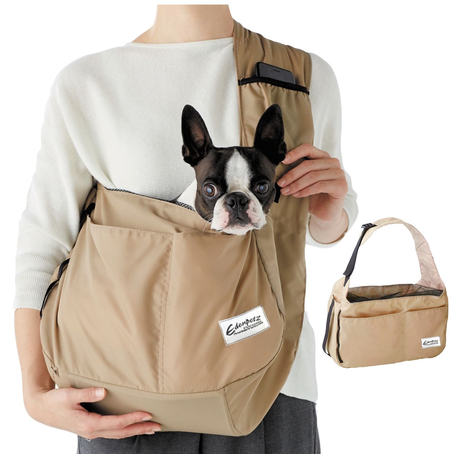 Premium Frenchie Carrier Bag – Comfortable Travel Shoulder Bag for French Bulldogs