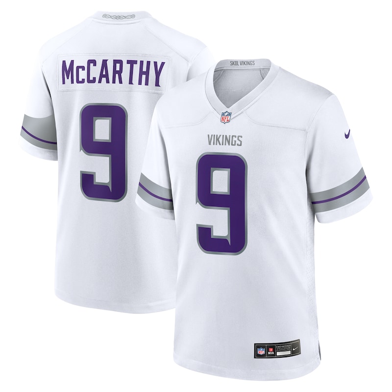 None J.J. McCarthy Minnesota Vikings Energetic Authentic Jersey