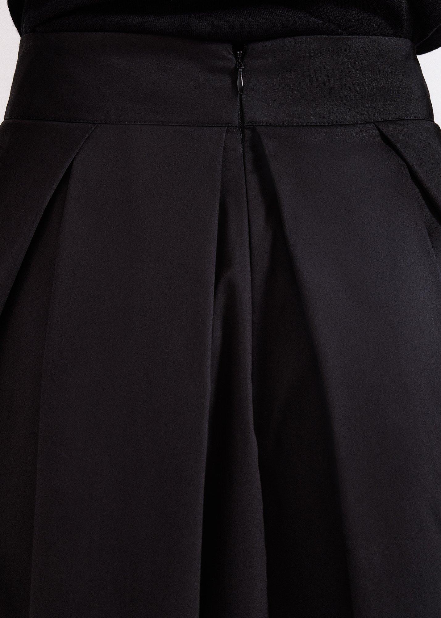 Petite Trinity Black Midi Skirt