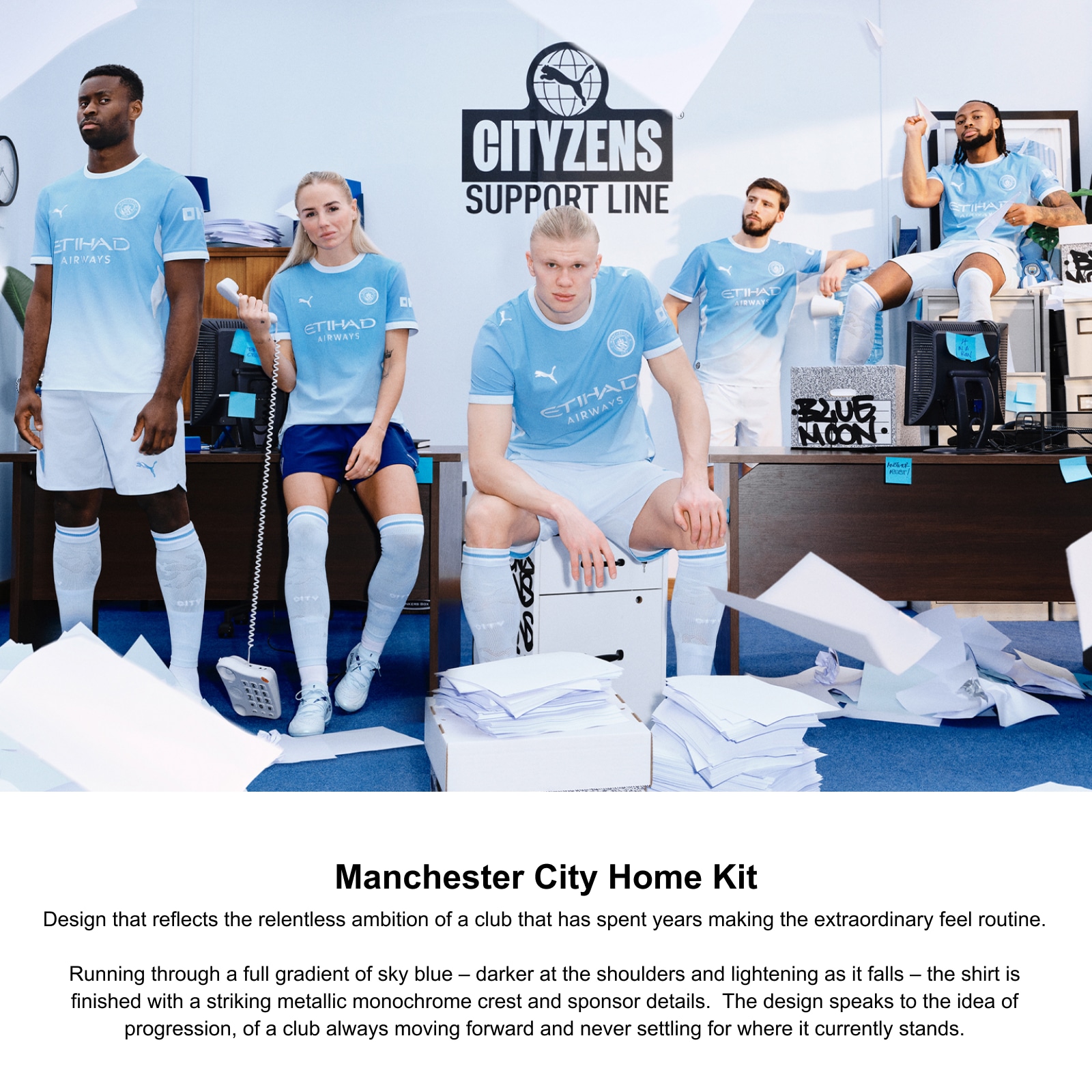 [LK] Phil Foden #47 Manchester City 2026/27 Home On-Field Authentic Jersey - Light Blue