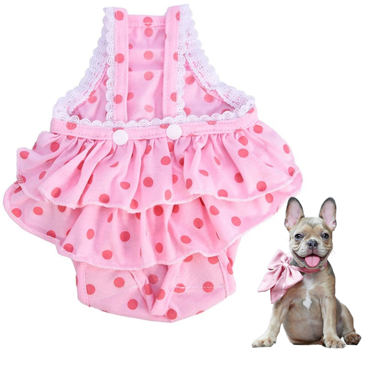 Warm Frenchie Menstrual Panties – Washable Dot Print Diaper Winter Wear