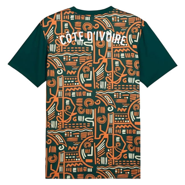 2024-2025 Ivory Coast Prematch SS Jersey (Dark Myrtle)