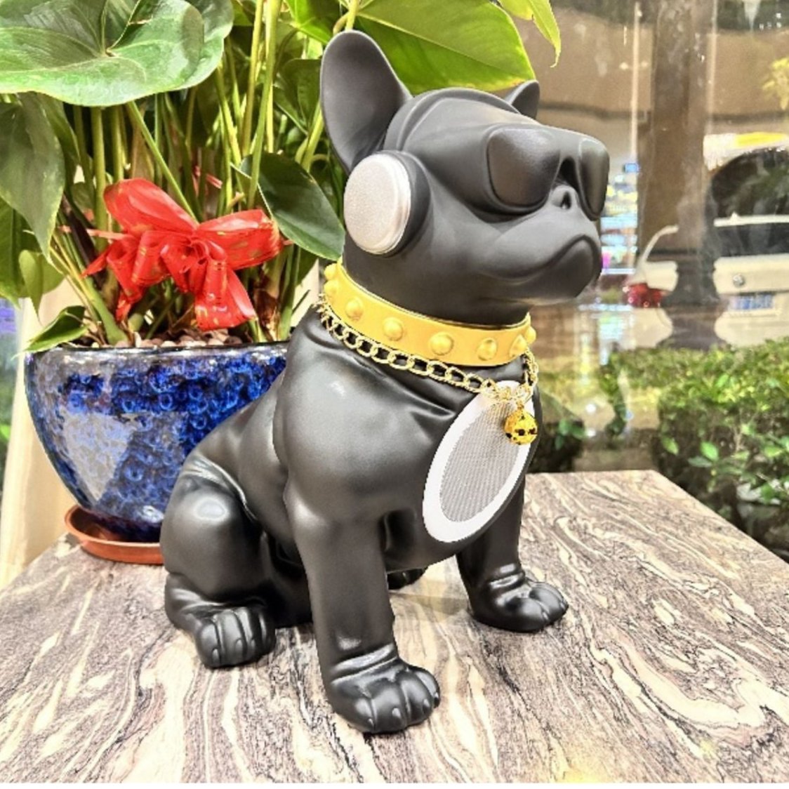BowWoo : Trendy Frenchie Bluetooth Speaker Enhanced Audio Long Battery Life