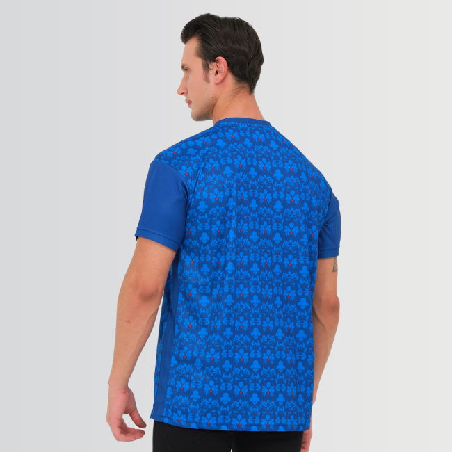 Italy Legacy Football Jersey Blue (Wolvate) Adult Short Sleeve