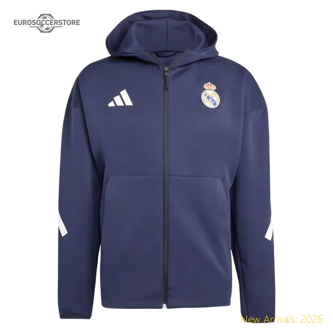 Performance 2025-2026 Real Madrid Anthem Jacket (Legend Ink)