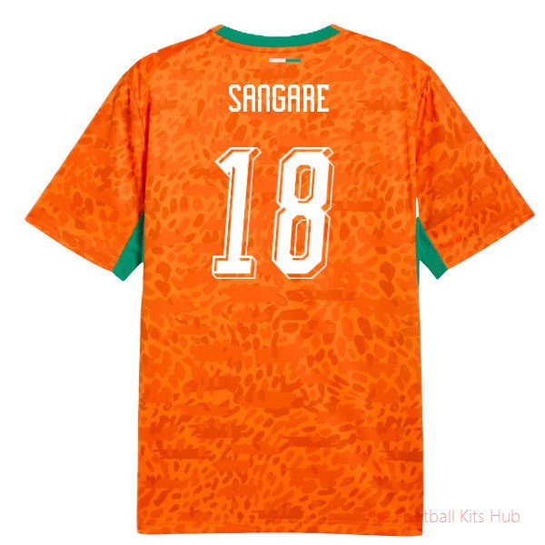 [SJH] 2026/27 Ivory Coast Home Shirt (Sangare 18)