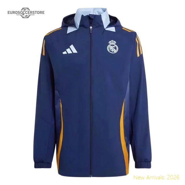 2024-2025 Real Madrid Allweather Jacket (navy) - Supporter Edition