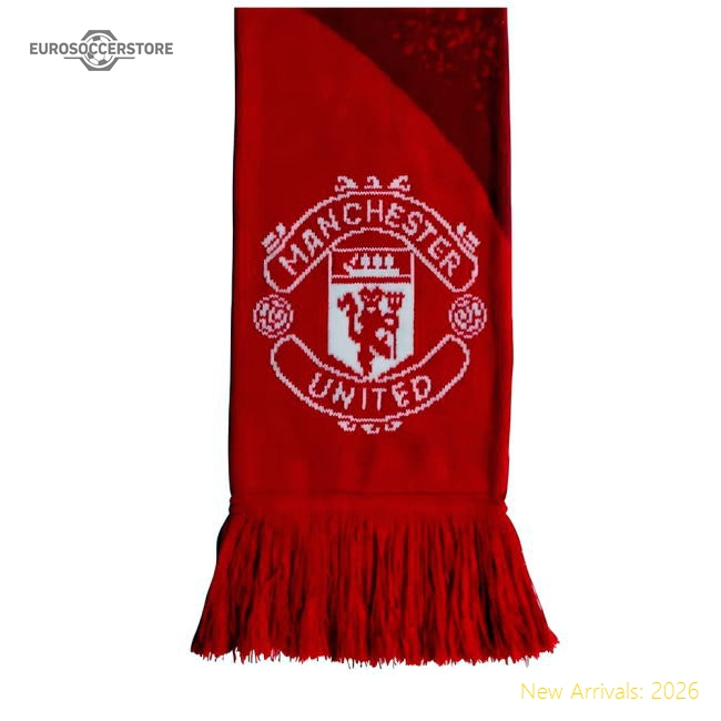 Official 2024-2025 Man Utd Scarf (red) - Premium Quality Football