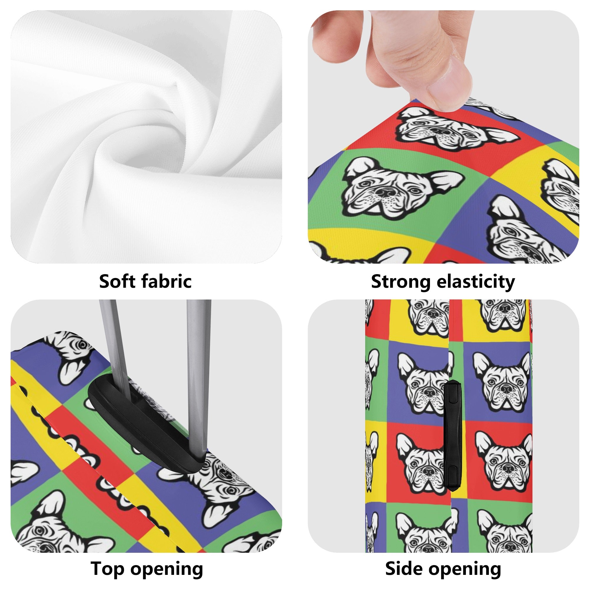 Kobe - French Bulldog Luggage Cover For Frenchie Pups | Vet-recommended