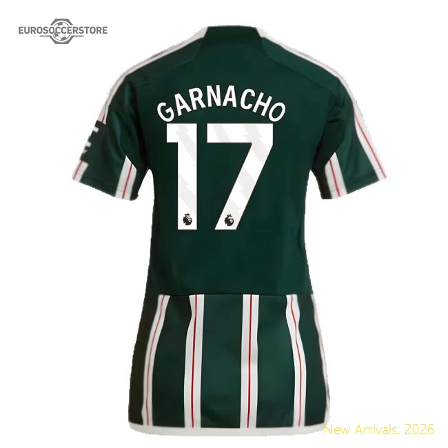 Outstanding 2023-2024 Man Utd Away Shirt (ladies) (garnacho 17)