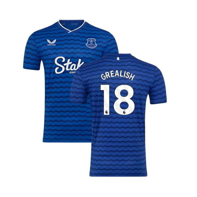 Everton Authorized 2025-2026 Everton Home Shirt (Grealish 18)
